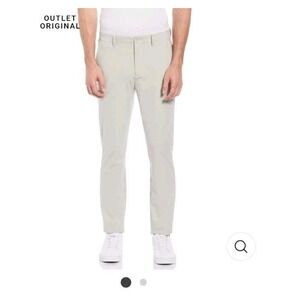 New Original Penguin Pants Mens 32x32 Agate Gray Slim Fit Tech Chino Moistur $98